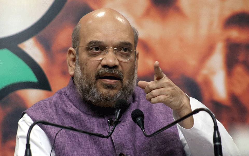 Is Congress forming international mahagathbandhan against Modi, asks Shah