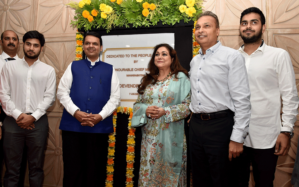 Fadnavis launches Tina Ambani's second super-speciality hospital, in Navi Mumbai