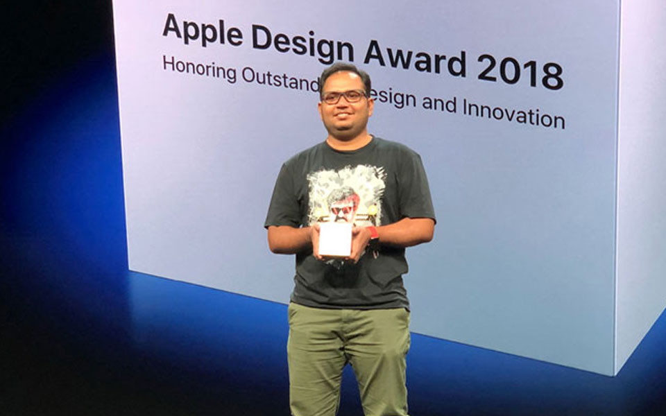 Indian developer's app wins Apple design award