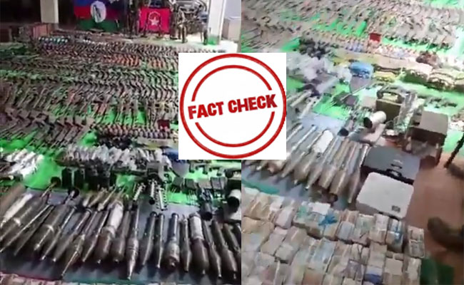 Fact-check: Viral video claiming seizure of arms, ammunition from militants in Manipur is misleading