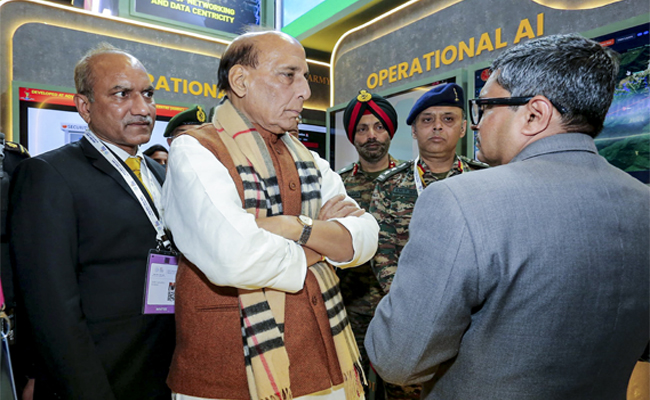Army showcases several AI-driven applications at AI Summit, Rajnath visits pavillion