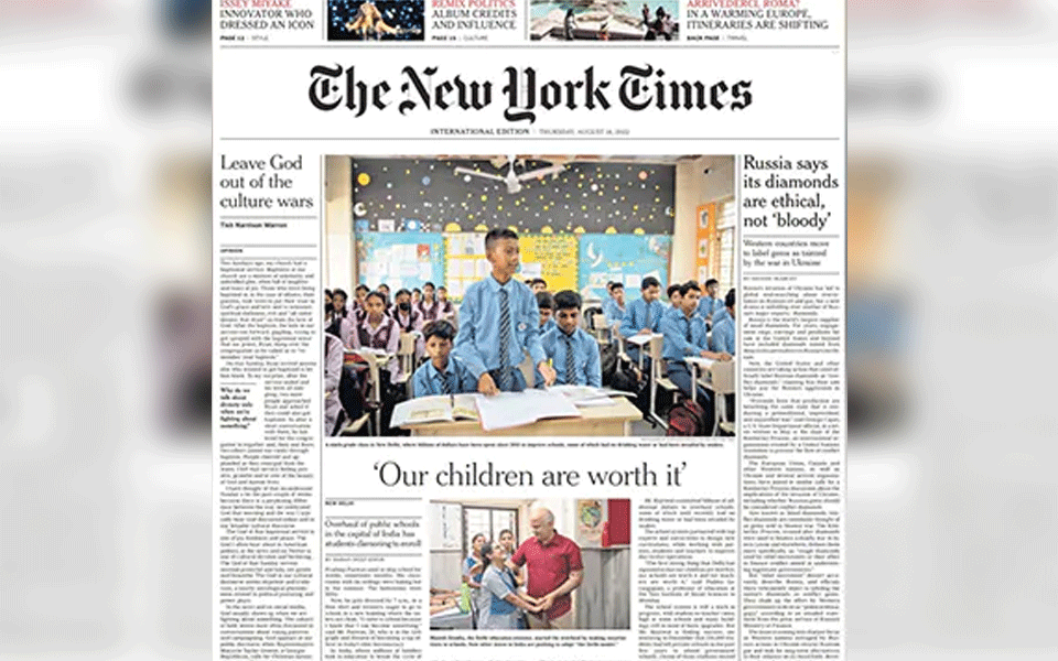 Modi govt sent CBI to Sisodia home after NYT carried positive story on