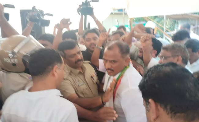 Manjeshwar: MLA A K M Ashraf, over 15 others detained during toll gate protest at Kumble