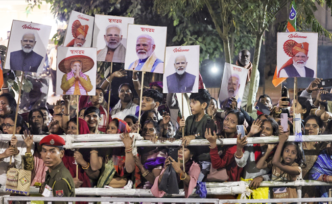 PM Modi leads mega roadshow in Guwahati