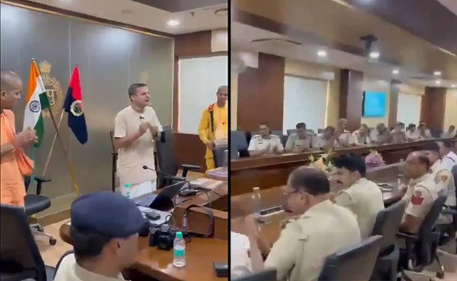 Video of bhajan played at Haryana Police crime review meet triggers public criticism