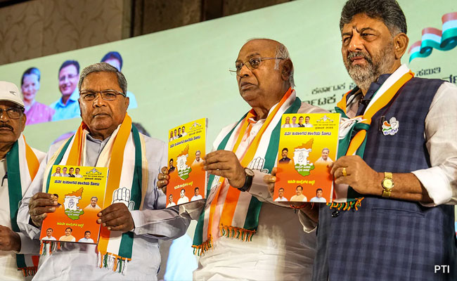 Congress Manifesto For Karnataka Polls Triggers War Of Words In Madhya ...