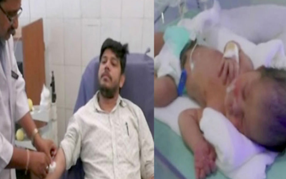 Breaking fast, Muslim man donates blood to save newborn's life