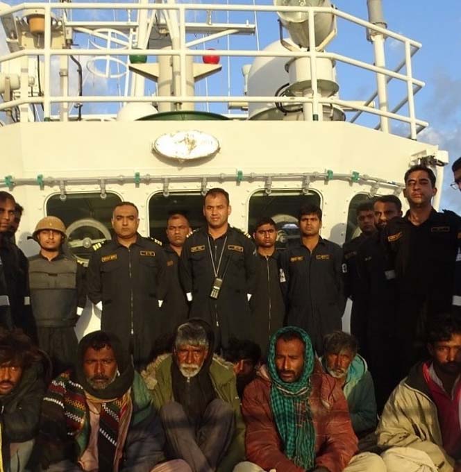 Pak boat with 10 crew members apprehended off Gujarat coast
