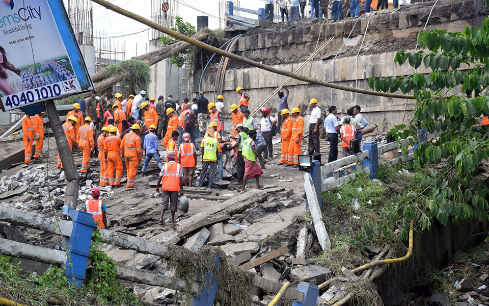 Kolkata bridge collapse: Toll reaches 3, NDRF calls off rescue