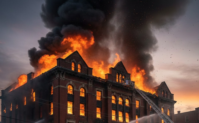 Fire breaks out in commercial building in Hyderabad, no casualties