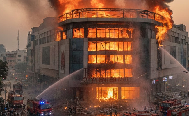 Fire breaks out at shopping mall in Hyderabad, no injuries