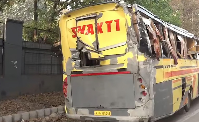 2 killed, 23 injured as sleeper bus overturns in central Delhi; driver detained