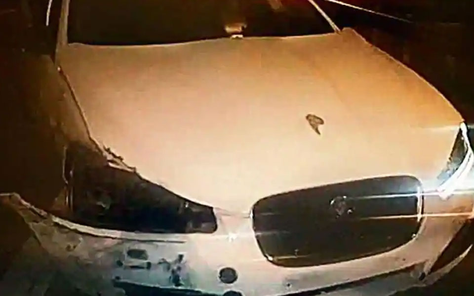 Man crashes Jaguar trying to spit from window on Noida expressway, dies