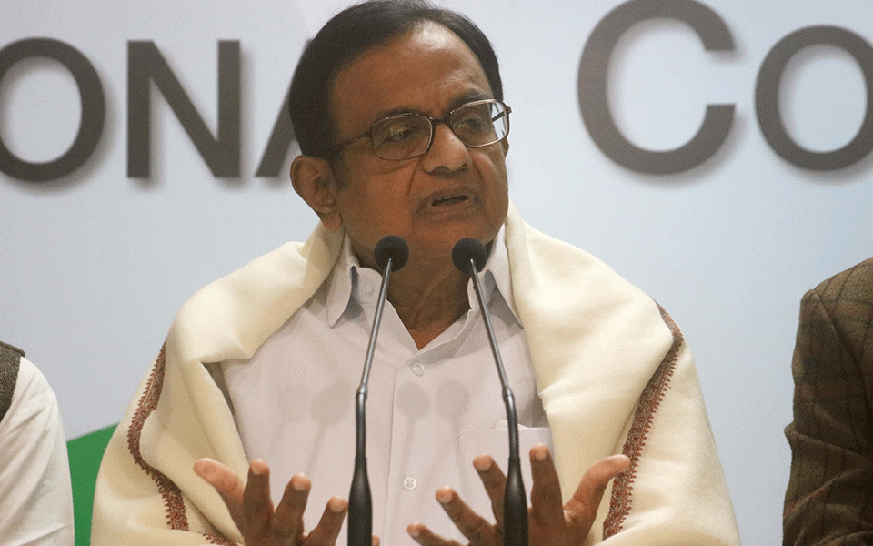 Chidambaram decries government's flip-flop on Pakistan