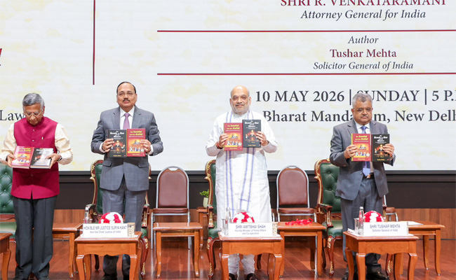 'He entered hallowed halls of legal world': CJI Kant lauds solicitor general for his new books