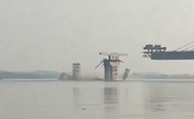 Section of bridge over Ganga collapses in Bihar