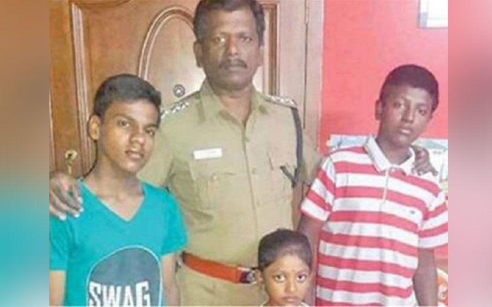 Chennai police officer adopts boy whose mother’s murder he was probing