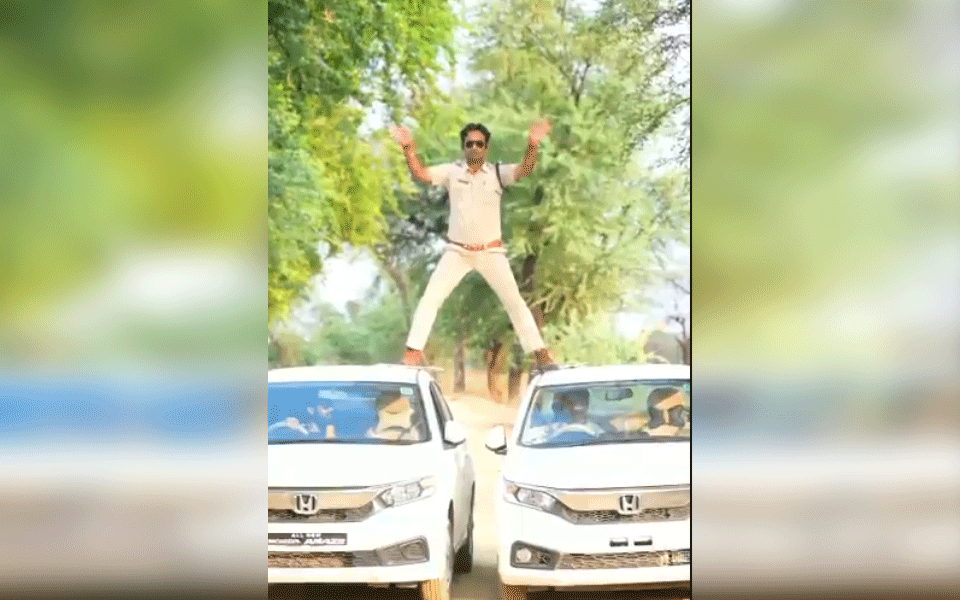 Madhya Pradesh cop fined Rs 5,000 for performing 'Singham' stunt at work
