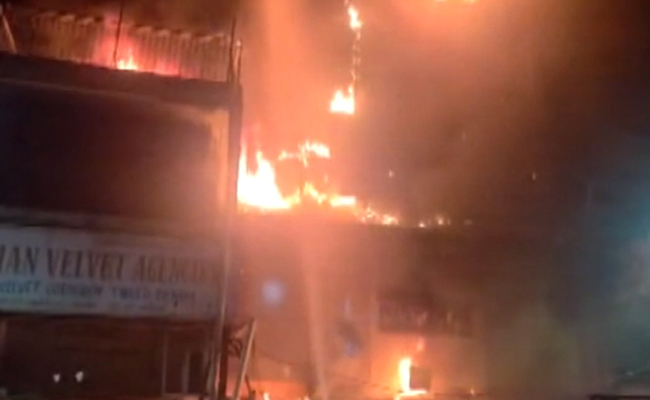 Fire in Chandni Chowk shop, dousing operation underway