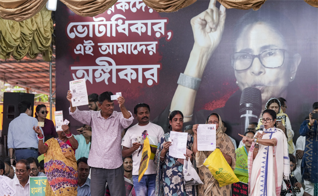 BJP misusing 'Vanish Commission' to erase legitimate voters from electoral rolls, alleges Mamata