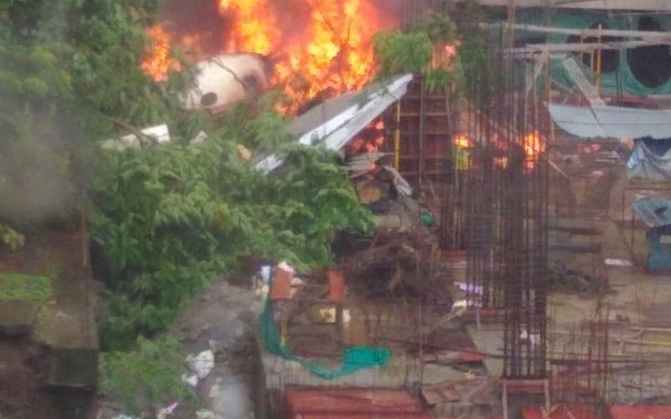 Five killed as chartered plane crashes in Mumbai suburb