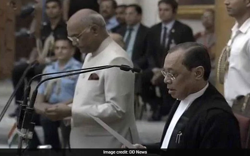 Justice Ranjan Gogoi sworn in as Chief Justice of India