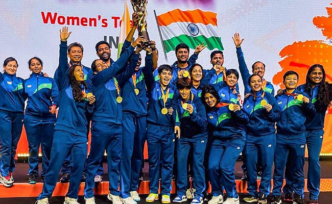 Indian women clinch historic gold in Badminton Asia Team Championships