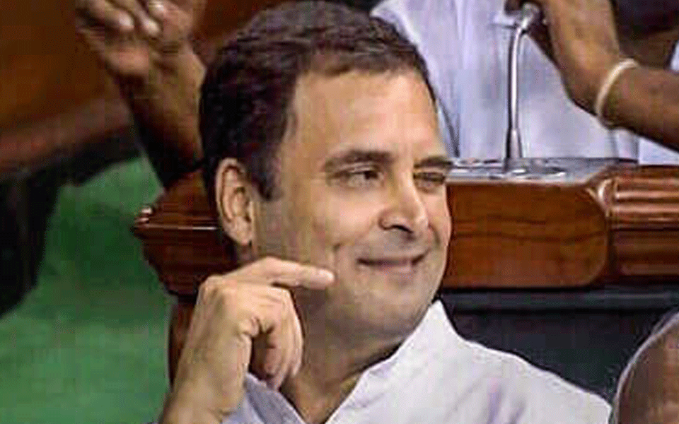 Goa BJP calls Rahul 'loafer' for winking in Parliament