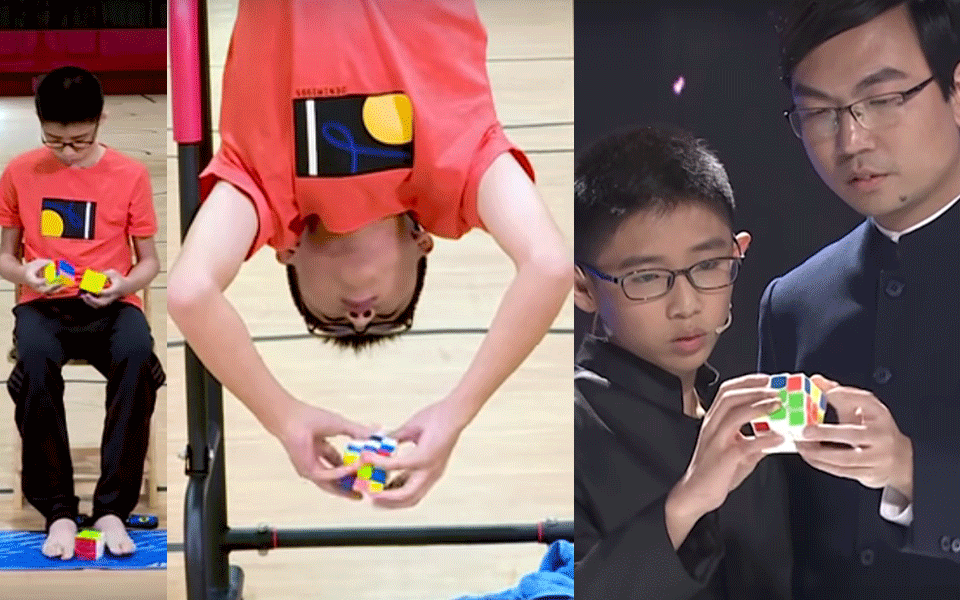 Teenager Solves Three Rubik’s Cubes With His Hands & Feet Simultaneously, sets Guinness World Record