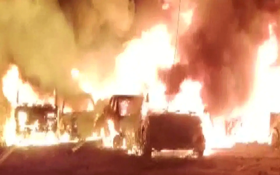 Seized vehicles gutted in fire in Gujarat police station premises