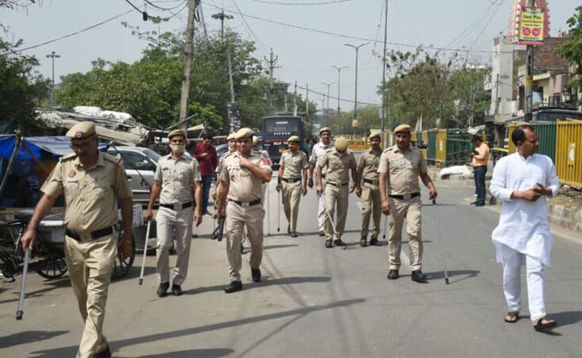Heavy security in Delhi's Jahangirpuri for Hanuman Jayanti procession