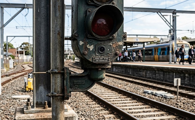 Hidden camera installed on railway signal in Vaishali sends security personnel into a tizzy