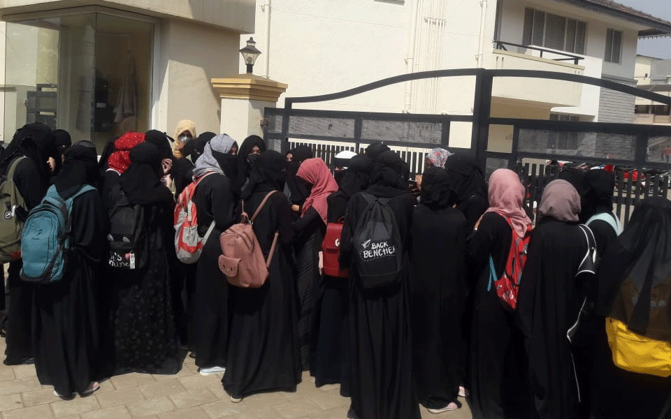 Hijab row: Personal info leak of six girl students figures in Rajya Sabha