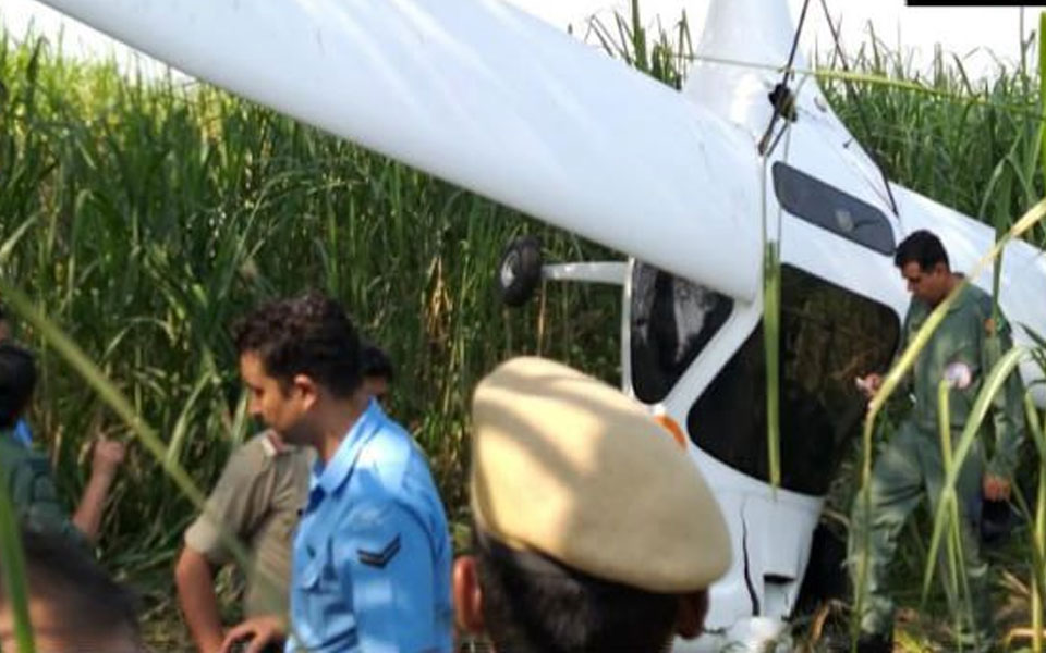 IAF's microlight aircraft crashes, pilots safe
