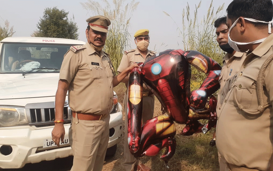 Anxiety grips public as 'Ironman' shaped balloon spotted in sky in Uttar Pradesh
