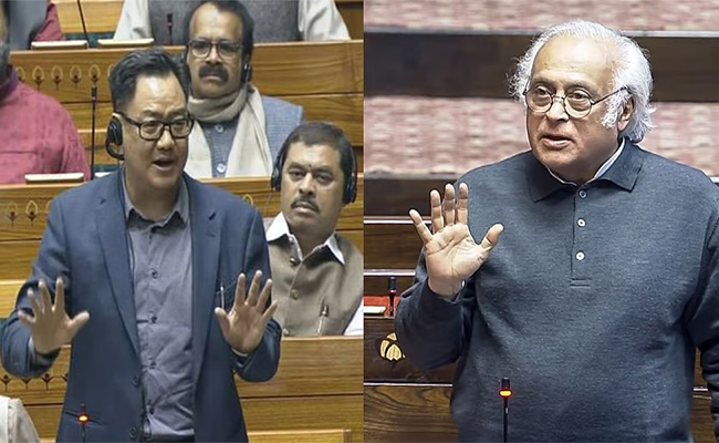 Nehru sat through debate, requested more time for oppn: Cong slams Rijiju for 1954 comparison