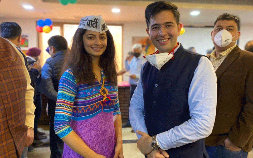 Miss India Delhi 2019 Mansi Sehgal joins AAP