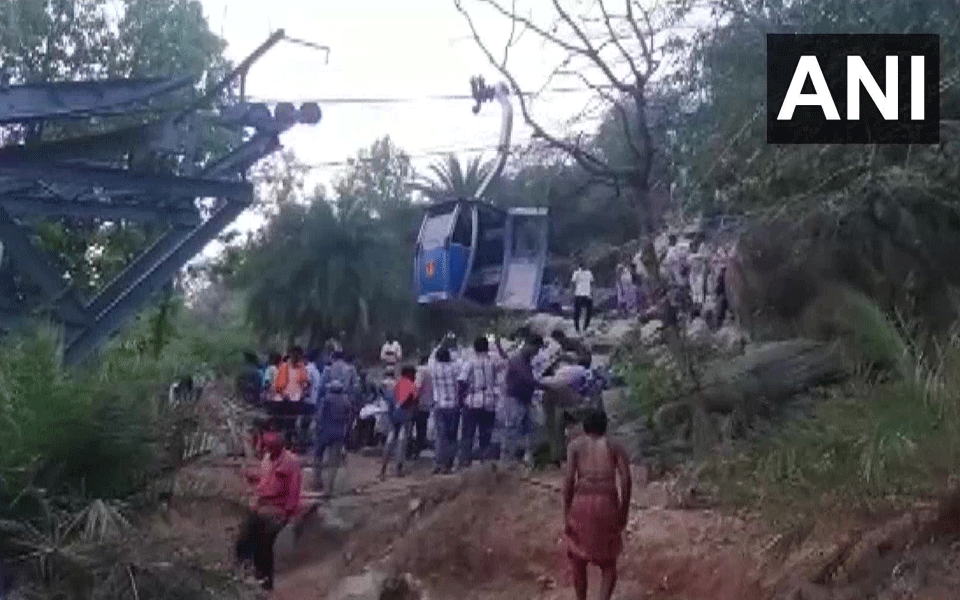 Jharkhand ropeway accident: One dead, operation on to rescue others stranded in trollies