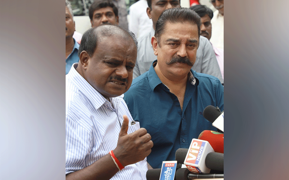 Kamal Haasan meets Karnataka CM on Cauvery issue