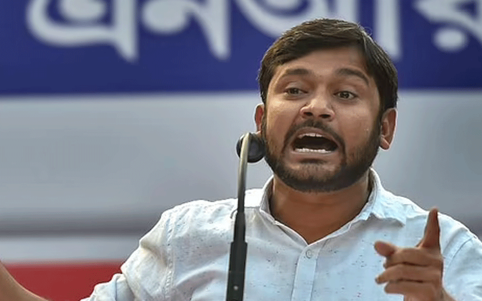 Uttar Pradesh: Youth tries to throw 'chemical' at Kanhaiya Kumar at UPCC office
