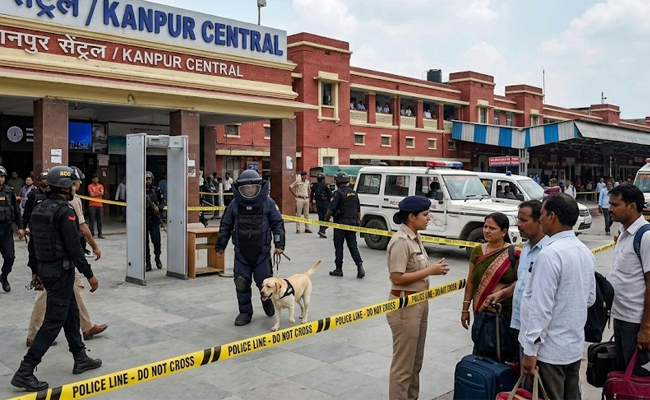 2nd bomb threat in 36 hours triggers security sweep at Kanpur Railway Station; no explosives found