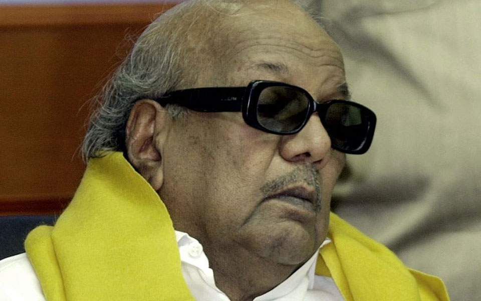 Karunanidhi in hospital, blood pressure stabilised