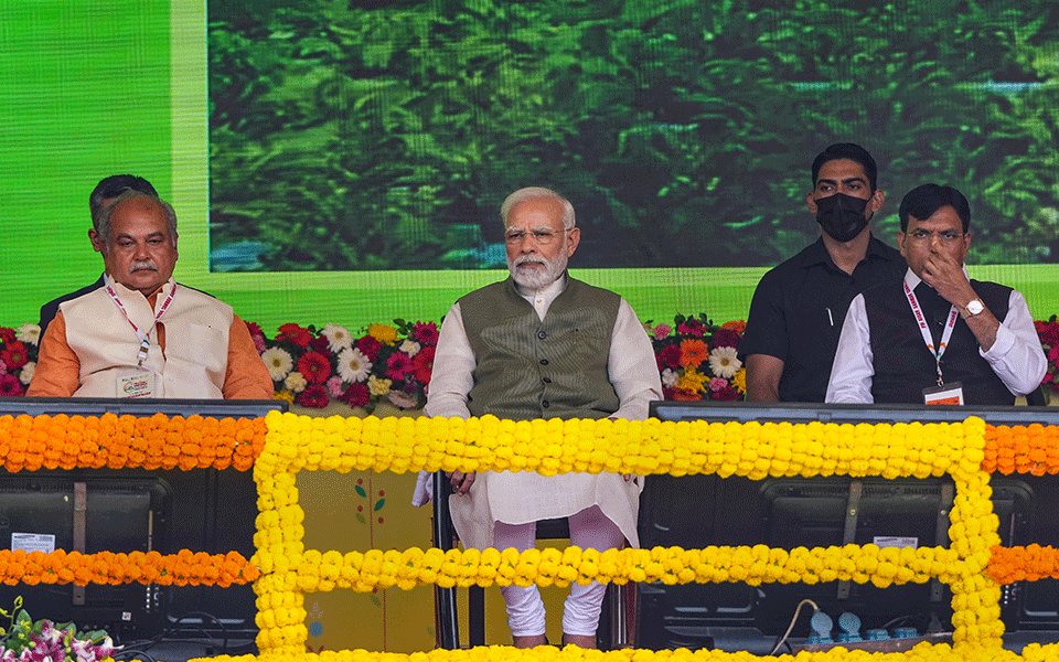 PM launches single brand 'Bharat' for subsidised fertilisers; 600 Kisan Samruddhi Kendras