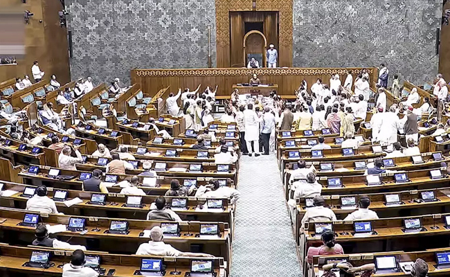 LPG issue: Lok Sabha proceedings adjourned again amid opposition protests