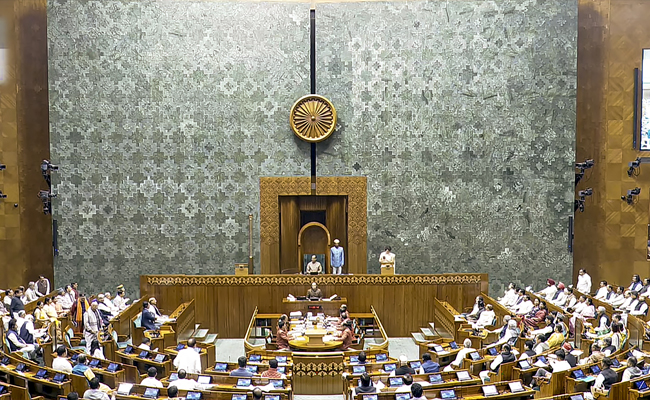 Lok Sabha adjourned till 12 noon amid opposition protests