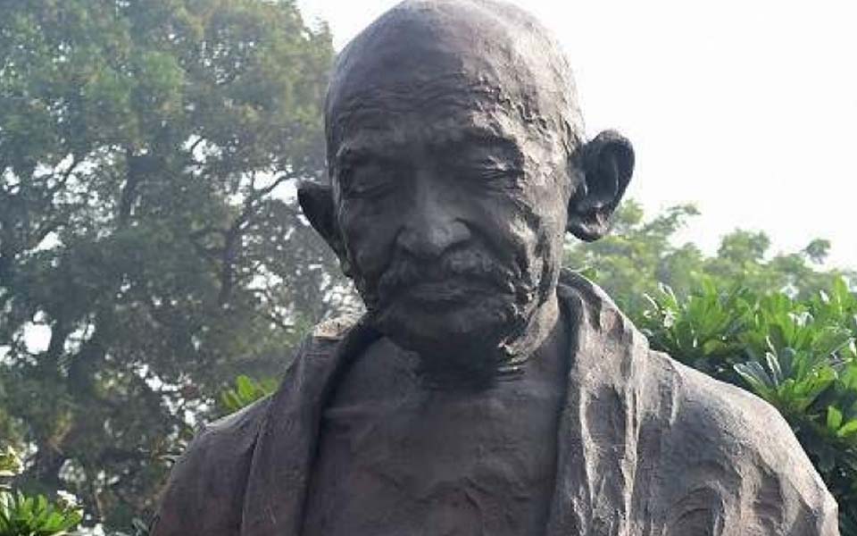 Mahatma Gandhi's statue desecrated in UP