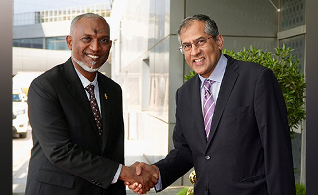 Maldives President Muizzu, Mauritius PM Jugnauth arrive in Delhi to attend Modi's oath ceremony