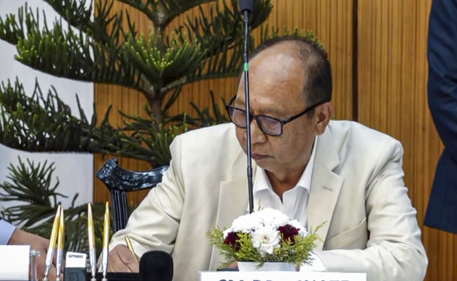 BJP's Khemchand Singh sworn in as Manipur CM; 2 deputies from Kuki, Naga communities