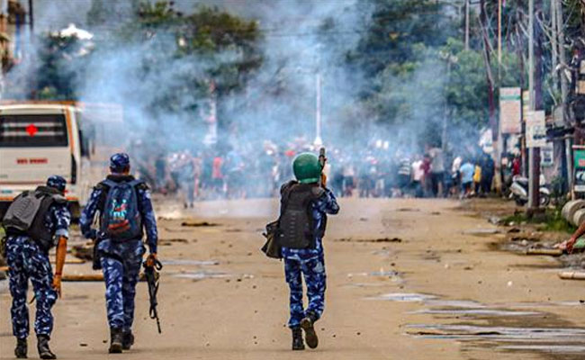 Violent protests rock Imphal, DC office vandalised, 2 vehicles torched