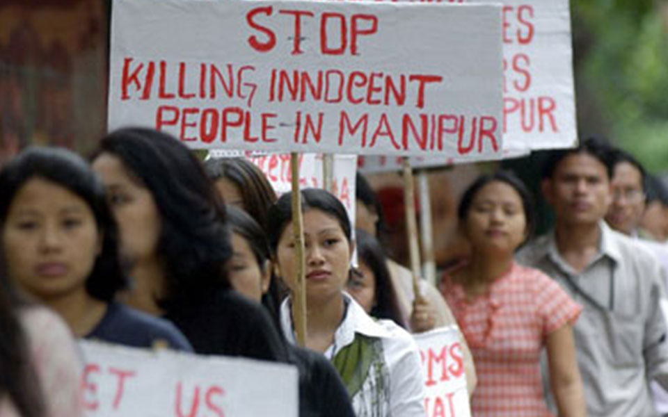 Manipuri women denounce killing of migrant worker